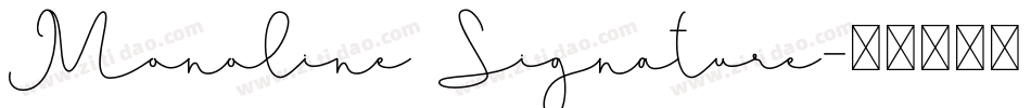 Monoline Signature字体转换